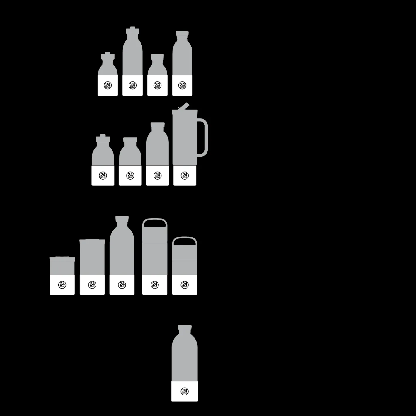Base Cover Black>24 Bottles New