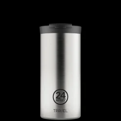 Brushed Steel 600 ml>24 Bottles New